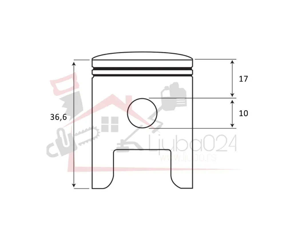 Klip fi 44 mm bolcna 10 mm S 031 AIP