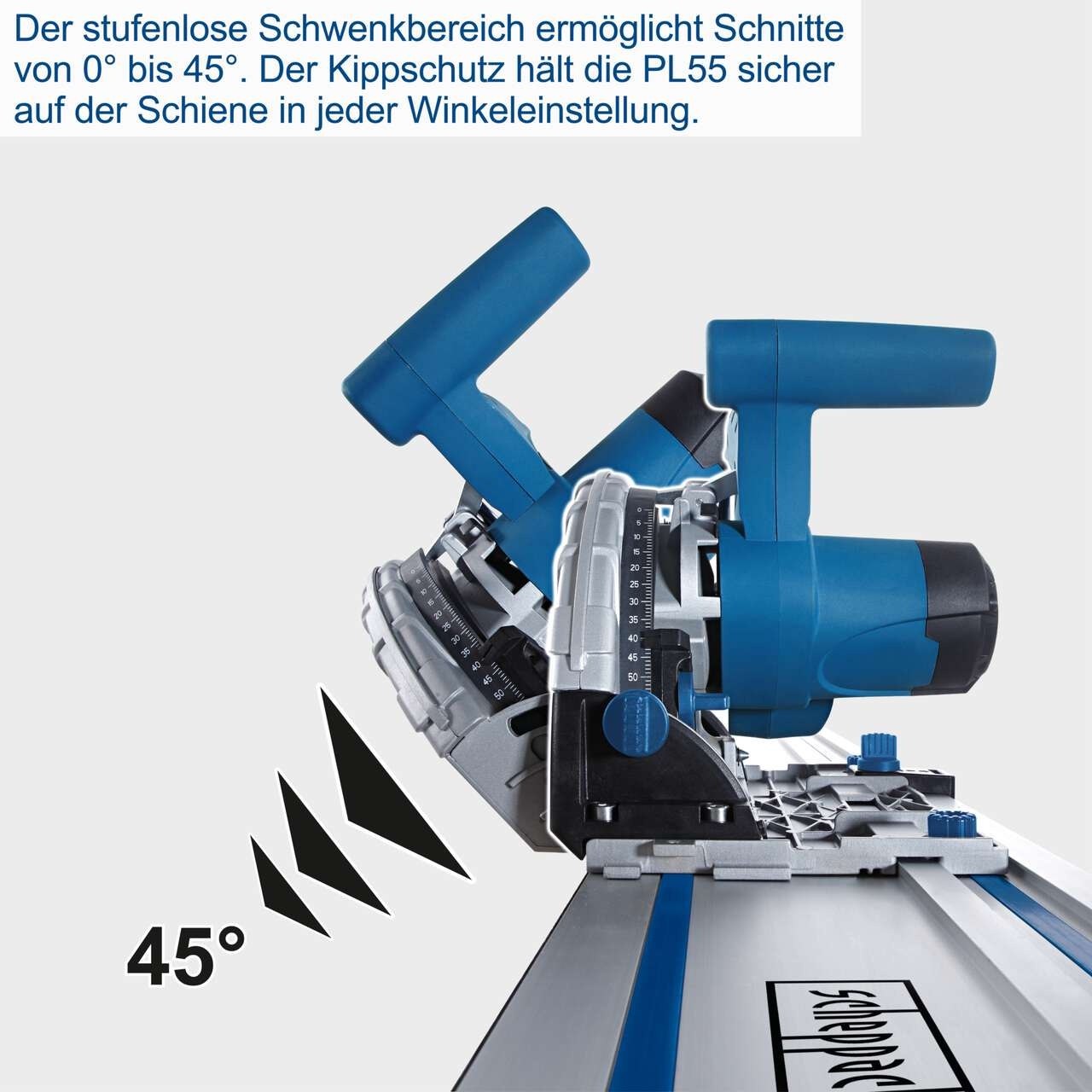 Potapajući cirkular PL55 160mm 1200W Scheppach - Slika 3