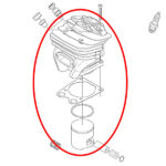 Cilindar sa klipom Husqvarna 575 XP fi 51 mm Meteor