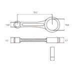 Klipnjača STIHL 021 MS 210 Ital