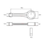 Klipnjača STIHL 029 039 MS 290 310 390 Ital