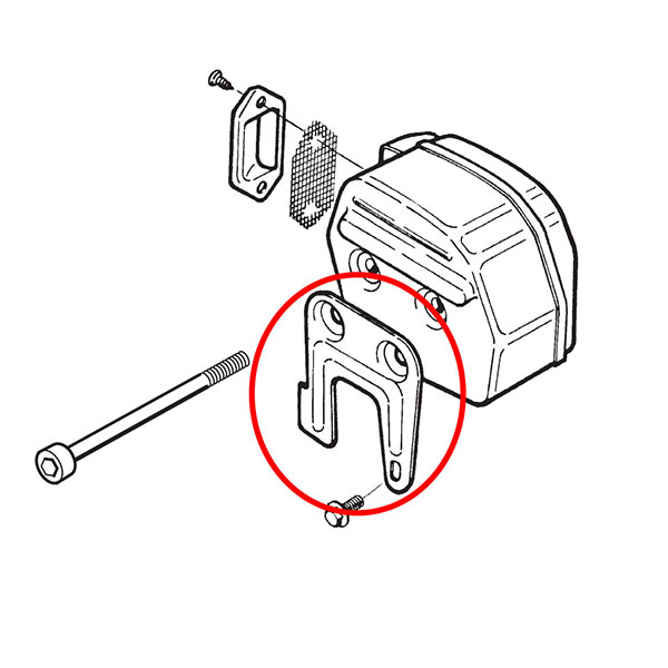 Držač auspuha Husqvarna 281 288 Ital