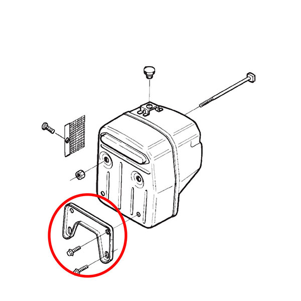 Držač auspuha Husqvarna 394 395 Ital