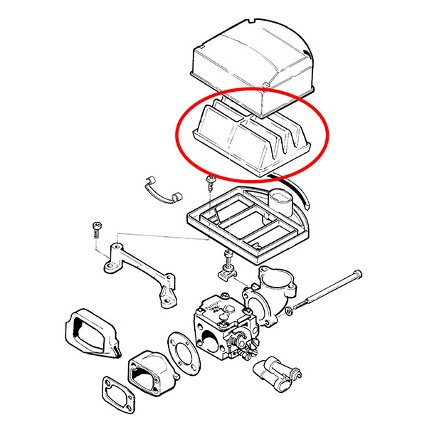 Filter vazduha Husqvarna 262 268 394 Ital
