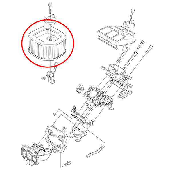 Filter vazduha Husqvarna 570 575 576 Ital