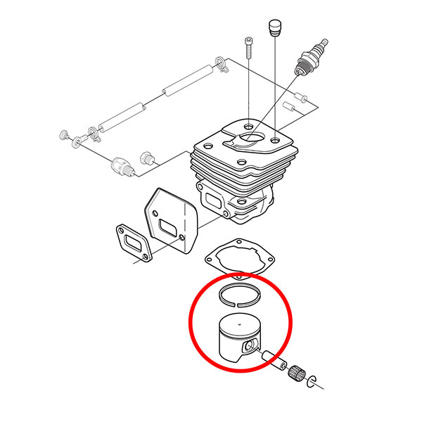 Klip Husqvarna 357 fi 46 mm bolcna 12 mm Hyway