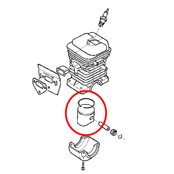 Klip Husqvarna 36 136 137 fi 38 mm bolcna 10 mm Meteor