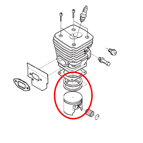 Klip Husqvarna 394 fi 56 mm bolcna 13 mm Meteor