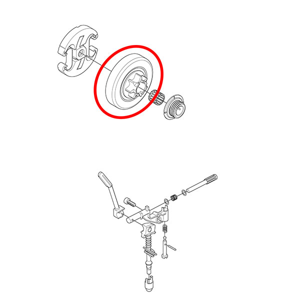 Lančanik Husqvarna 455 460 Jonsered 2255 3,25" Baseh