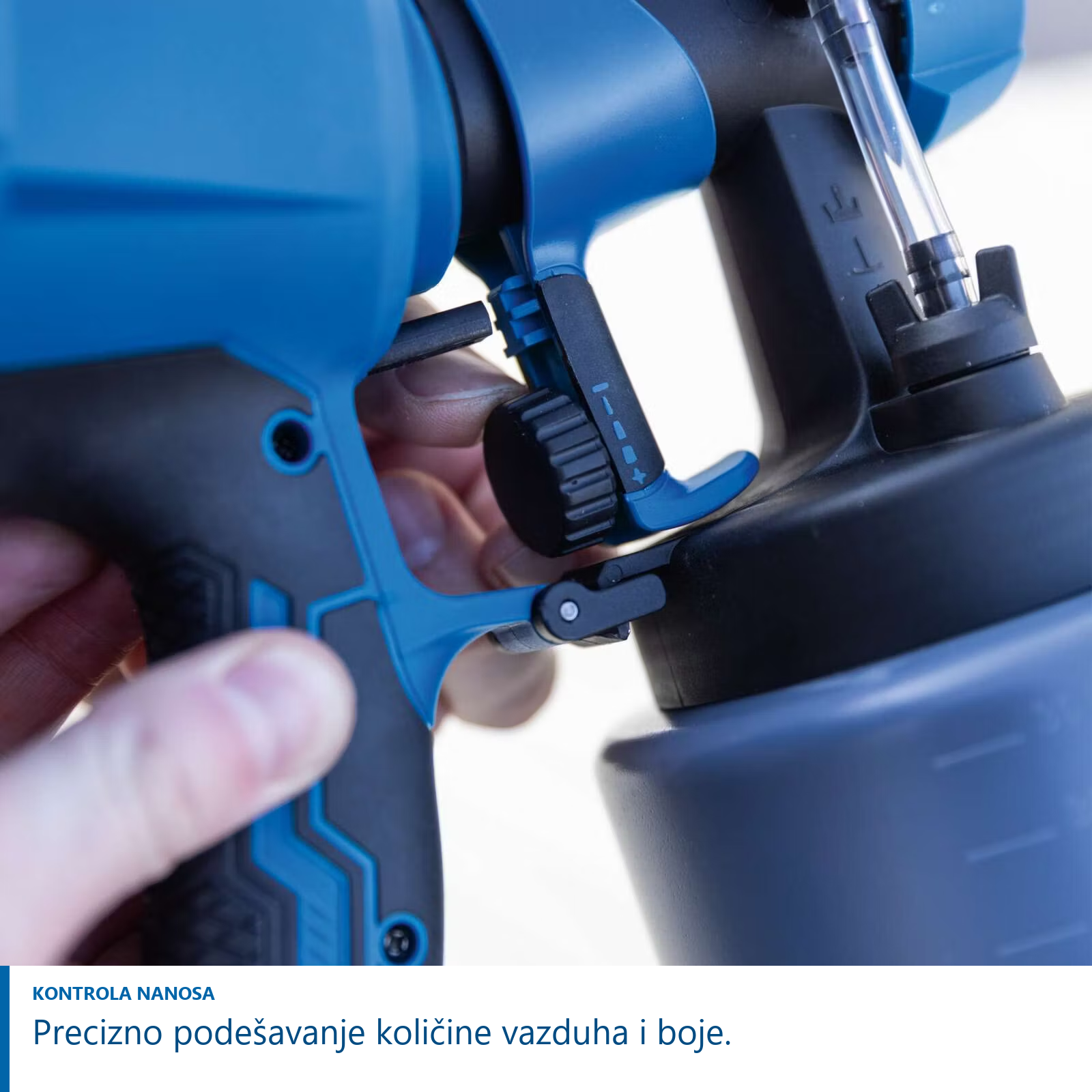 Aku pištolj za farbanje HVLP C-APS700-X SET S 20V IXES Scheppach