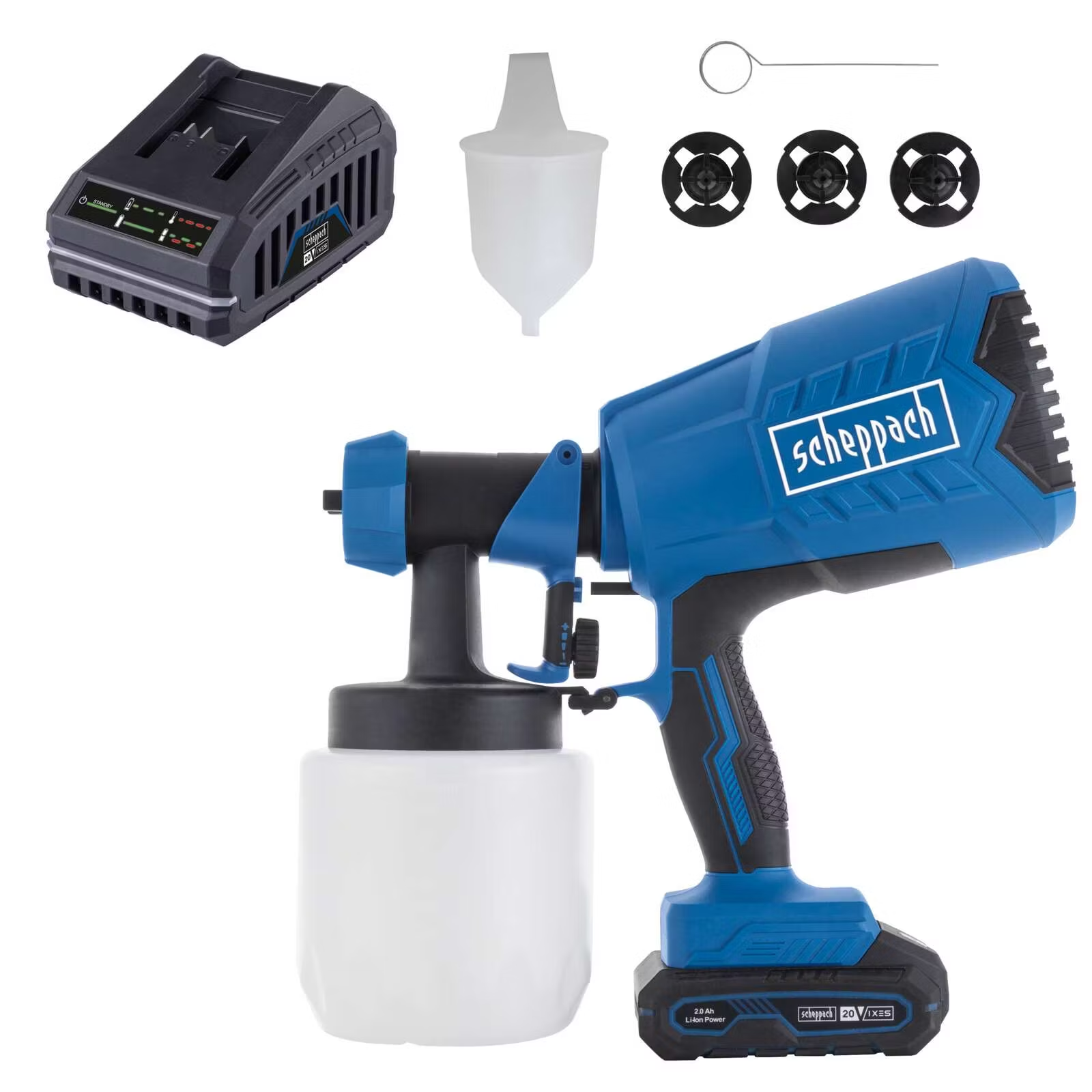 Aku pištolj za farbanje HVLP C-APS700-X SET S 20V IXES Scheppach
